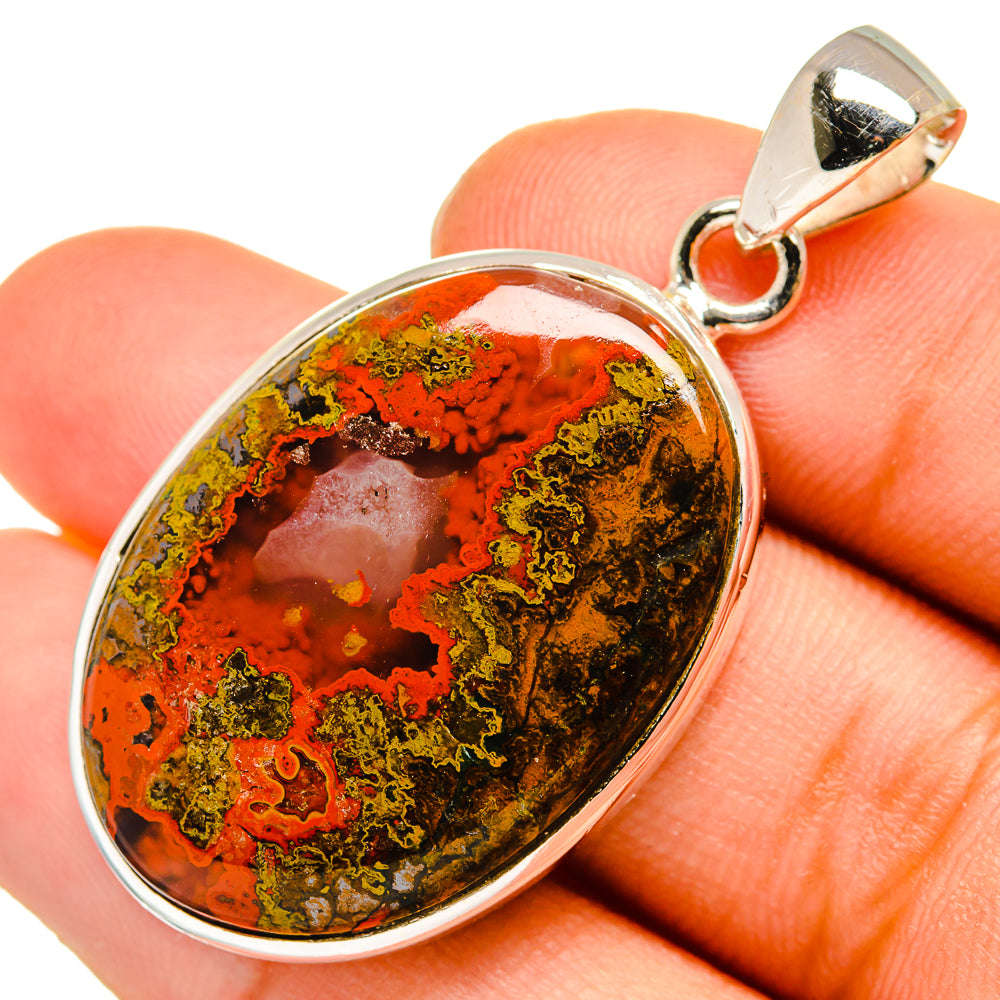 Moroccan Agate Pendants handcrafted by Ana Silver Co - PD9987