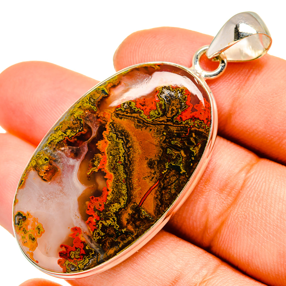 Moroccan Agate Pendants handcrafted by Ana Silver Co - PD9988
