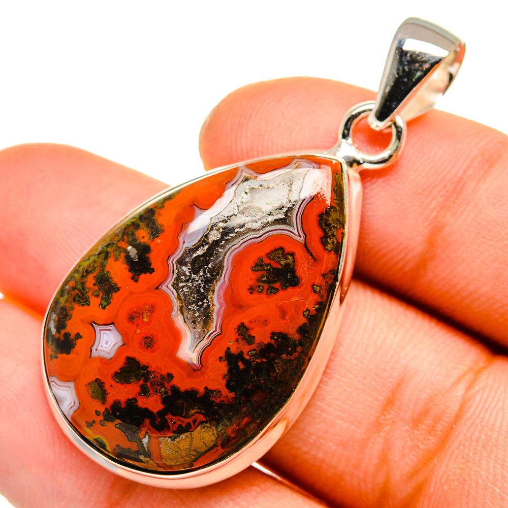 Moroccan Agate Pendants handcrafted by Ana Silver Co - PD9994
