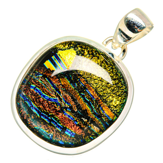 Dichroic Glass Pendants handcrafted by Ana Silver Co - PD10018
