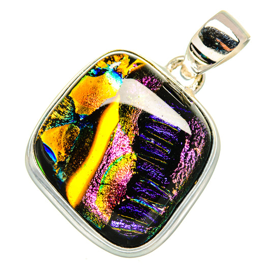Dichroic Glass Pendants handcrafted by Ana Silver Co - PD10019