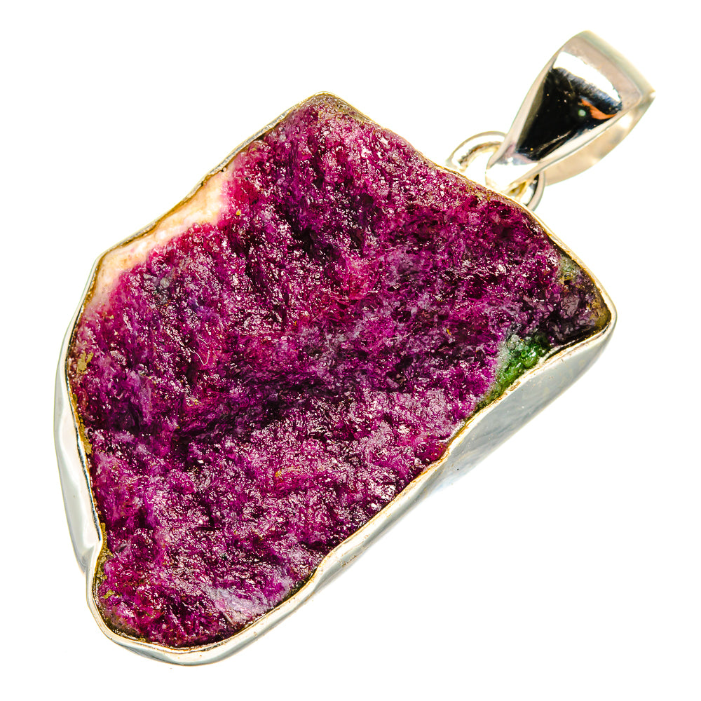 Ruby Zoisite Pendants handcrafted by Ana Silver Co - PD10029