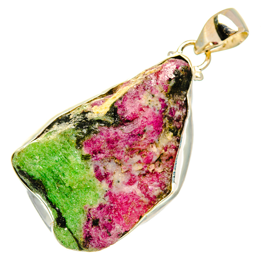 Ruby Zoisite Pendants handcrafted by Ana Silver Co - PD10030