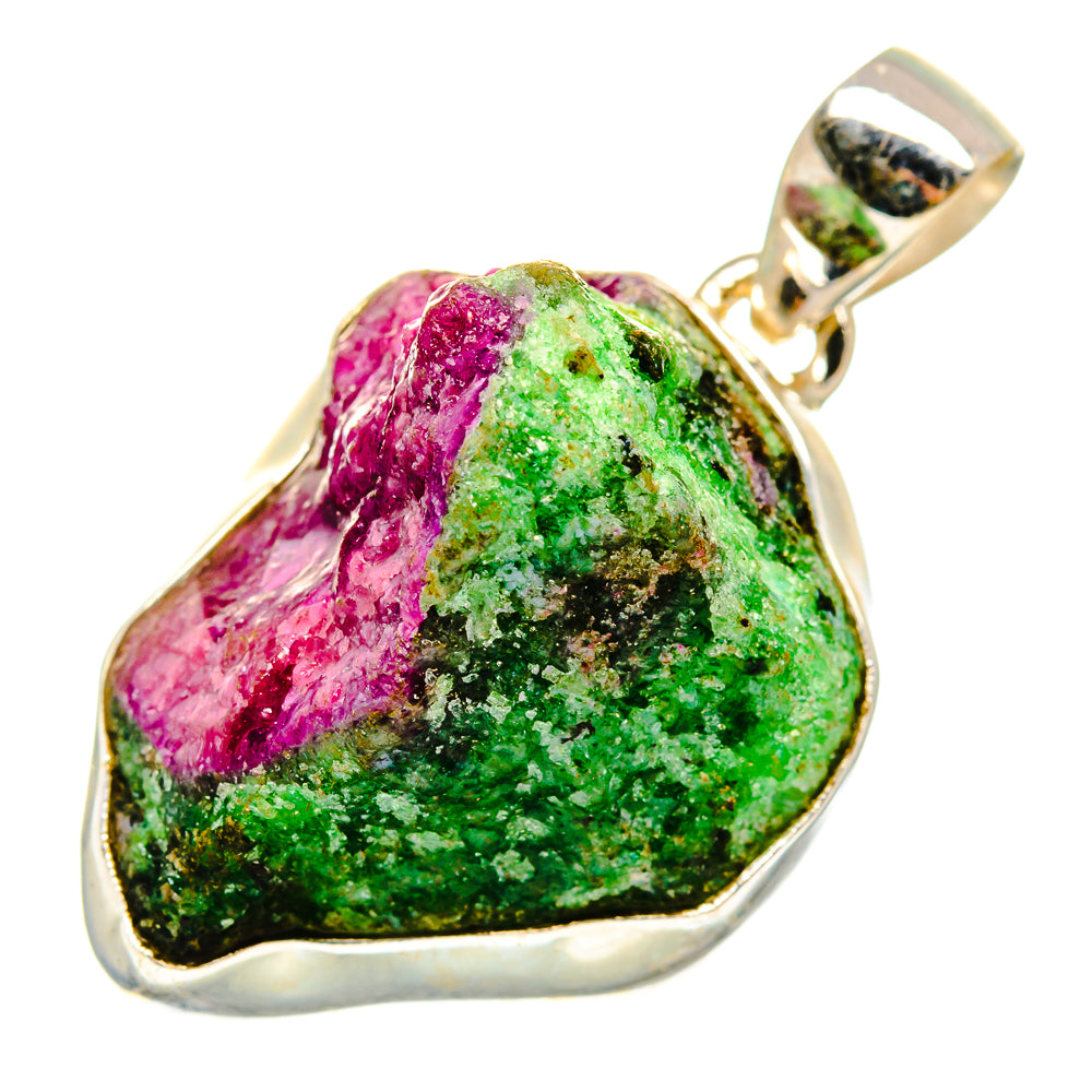 Ruby Zoisite Pendants handcrafted by Ana Silver Co - PD10031