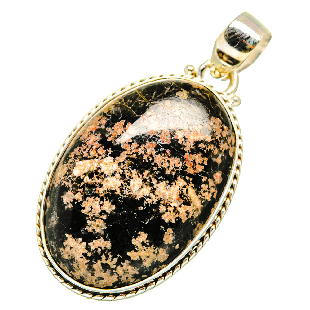 Fireworks Obsidian Pendants handcrafted by Ana Silver Co - PD10040
