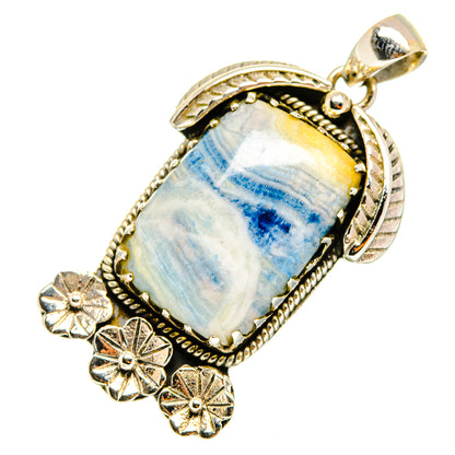 Blue Scheelite Pendants handcrafted by Ana Silver Co - PD10051