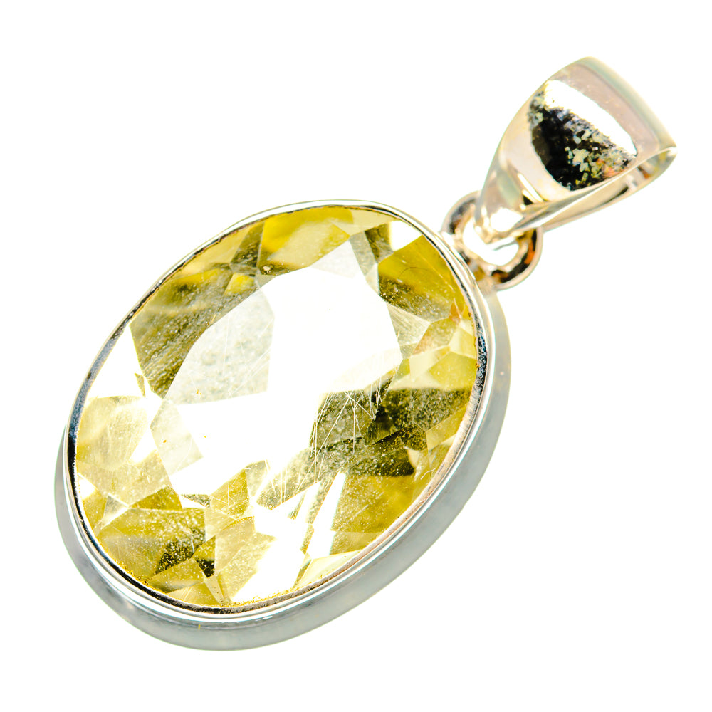 Lemon Quartz Pendants handcrafted by Ana Silver Co - PD10057