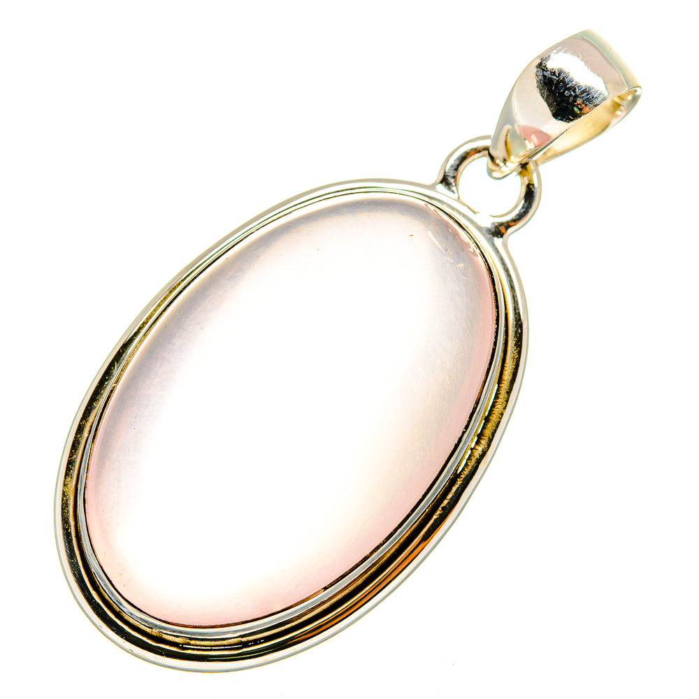 Rose Quartz Pendants handcrafted by Ana Silver Co - PD10065
