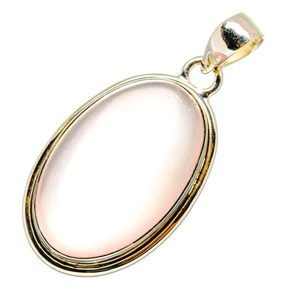 Rose Quartz Pendants handcrafted by Ana Silver Co - PD10065