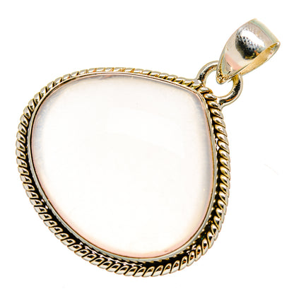 Rose Quartz Pendants handcrafted by Ana Silver Co - PD10070