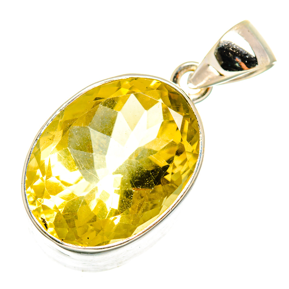Lemon Quartz Pendants handcrafted by Ana Silver Co - PD10071
