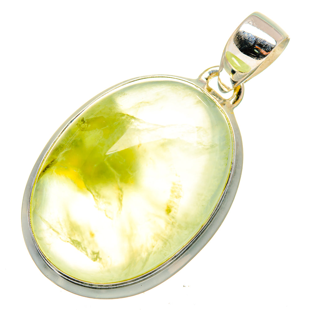 Prehnite Pendants handcrafted by Ana Silver Co - PD10074