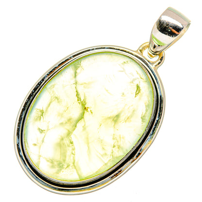 Prehnite Pendants handcrafted by Ana Silver Co - PD10081
