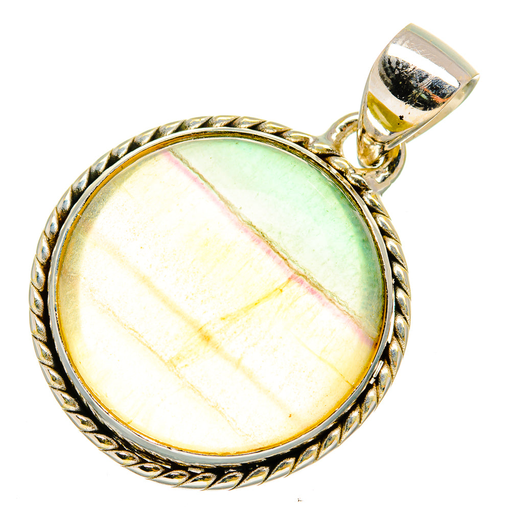 Green Fluorite Pendants handcrafted by Ana Silver Co - PD10083