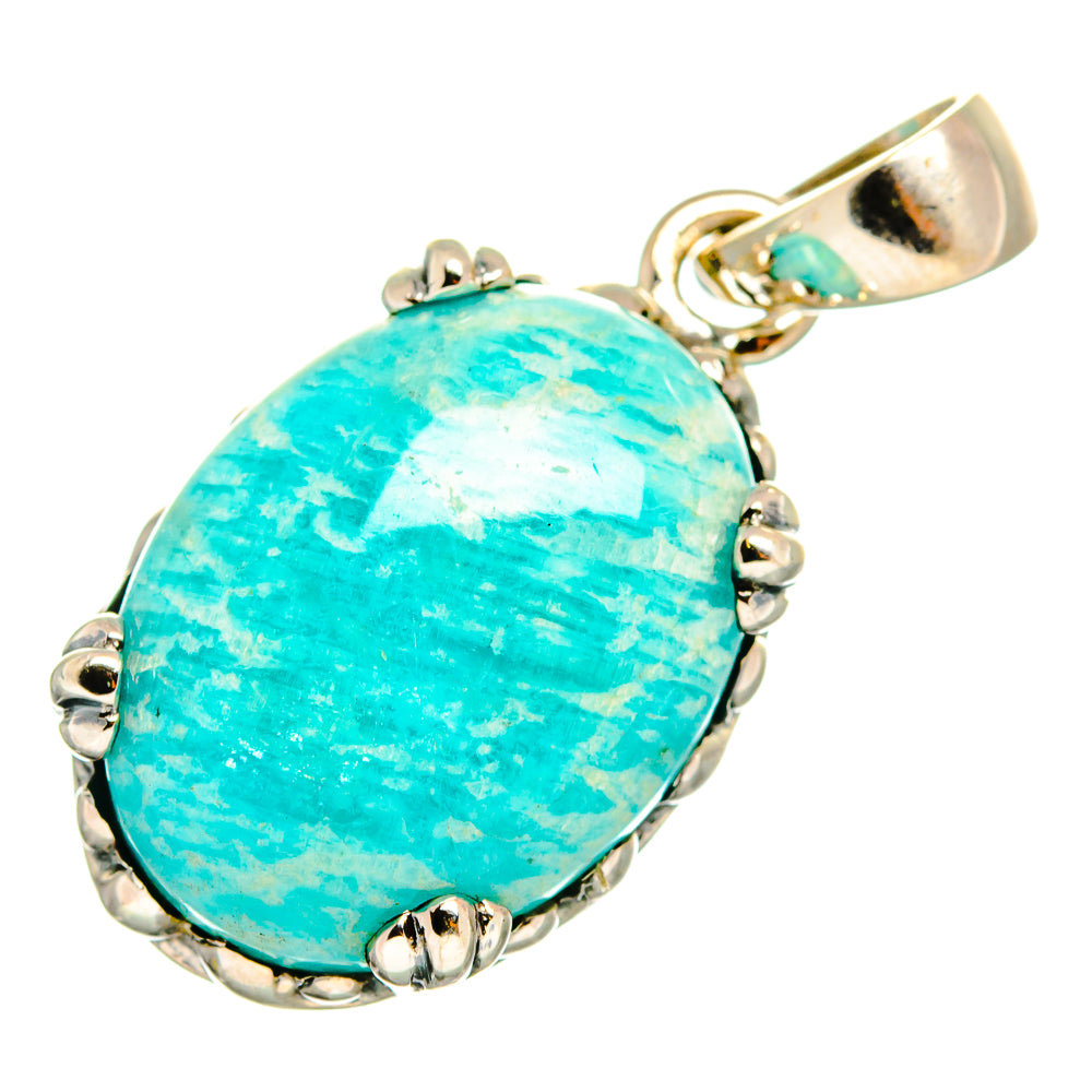 Amazonite Pendants handcrafted by Ana Silver Co - PD10097