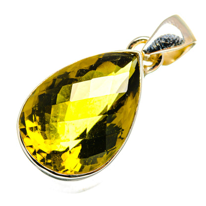 Olive Quartz Pendants handcrafted by Ana Silver Co - PD10101
