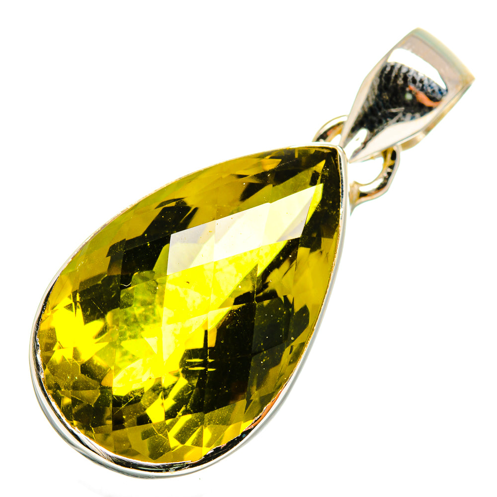 Olive Quartz Pendants handcrafted by Ana Silver Co - PD10103