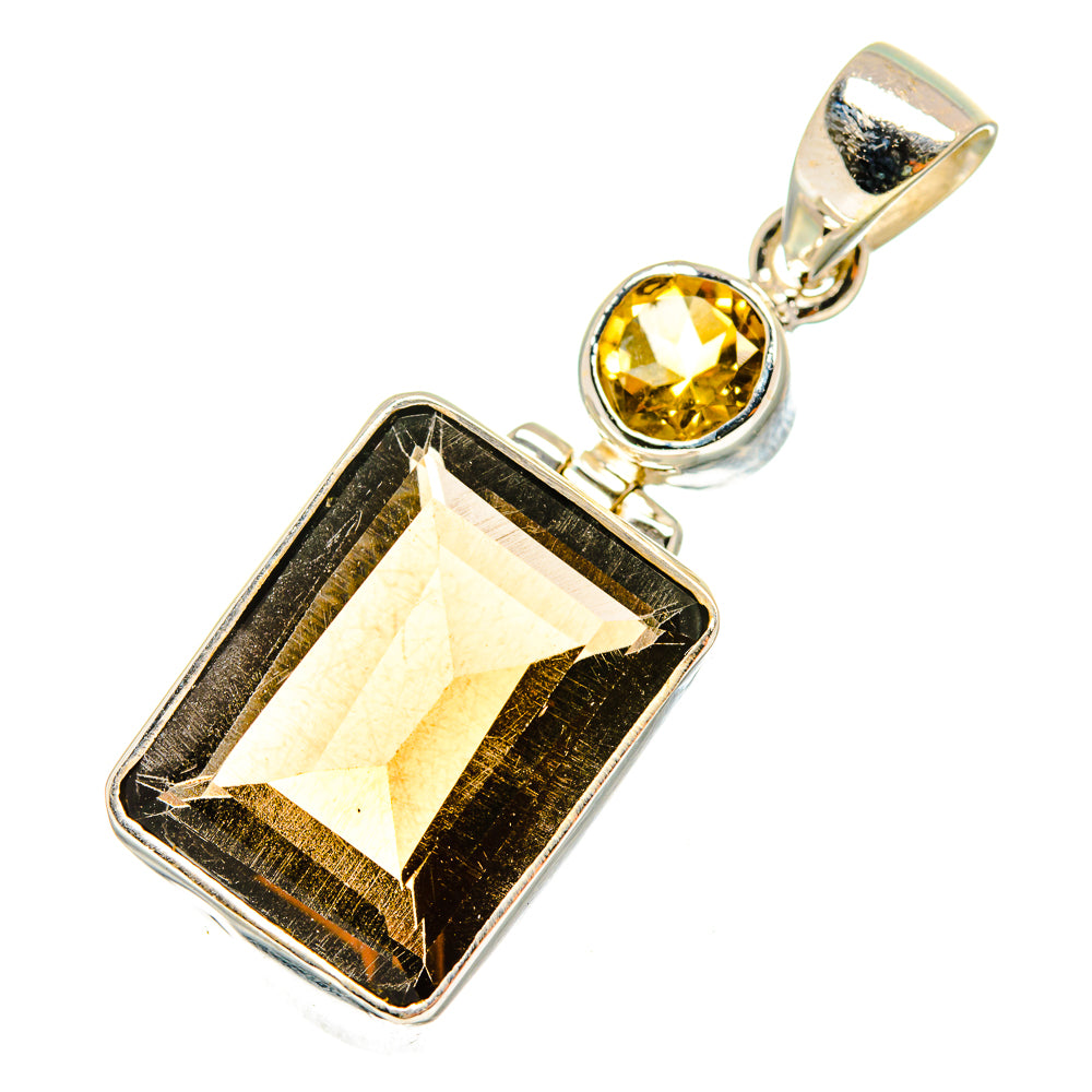 Smoky Quartz Pendants handcrafted by Ana Silver Co - PD10115