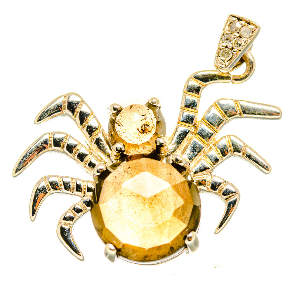 Smoky Quartz Spider Pendants handcrafted by Ana Silver Co - PD10118