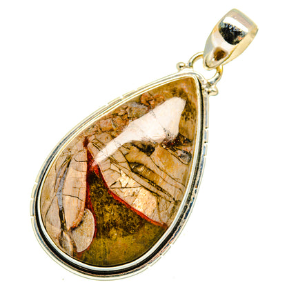 Mushroom Rhyolite Pendants handcrafted by Ana Silver Co - PD10129