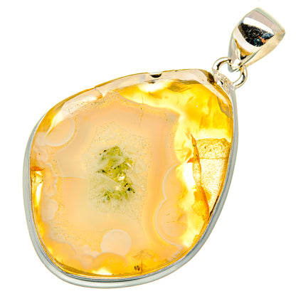 White Geode Slice Pendants handcrafted by Ana Silver Co - PD10150