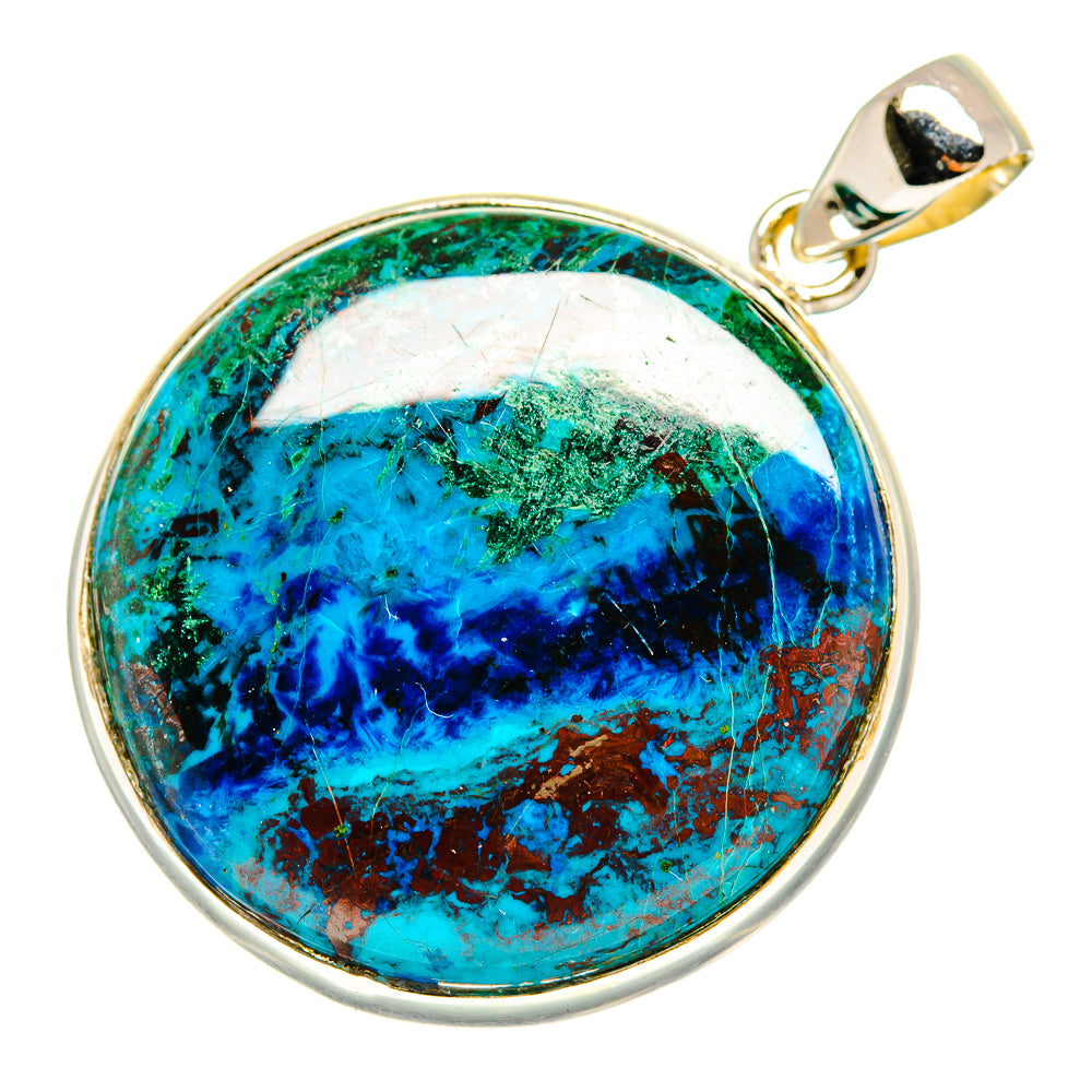 Chrysocolla Pendants handcrafted by Ana Silver Co - PD10153