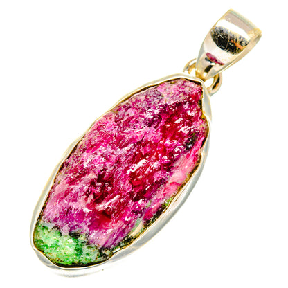 Ruby Zoisite Pendants handcrafted by Ana Silver Co - PD10154