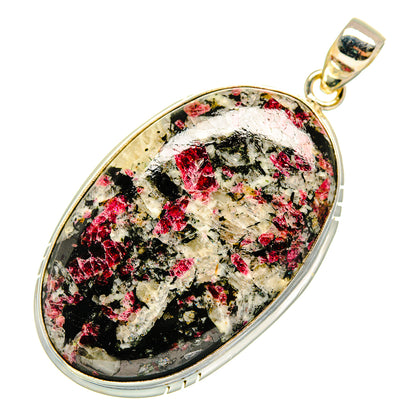 Russian Eudialyte Pendants handcrafted by Ana Silver Co - PD10165