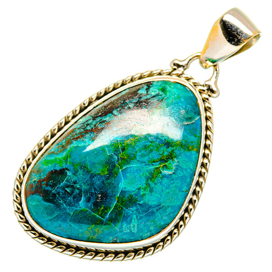 Chrysocolla Pendants handcrafted by Ana Silver Co - PD10167