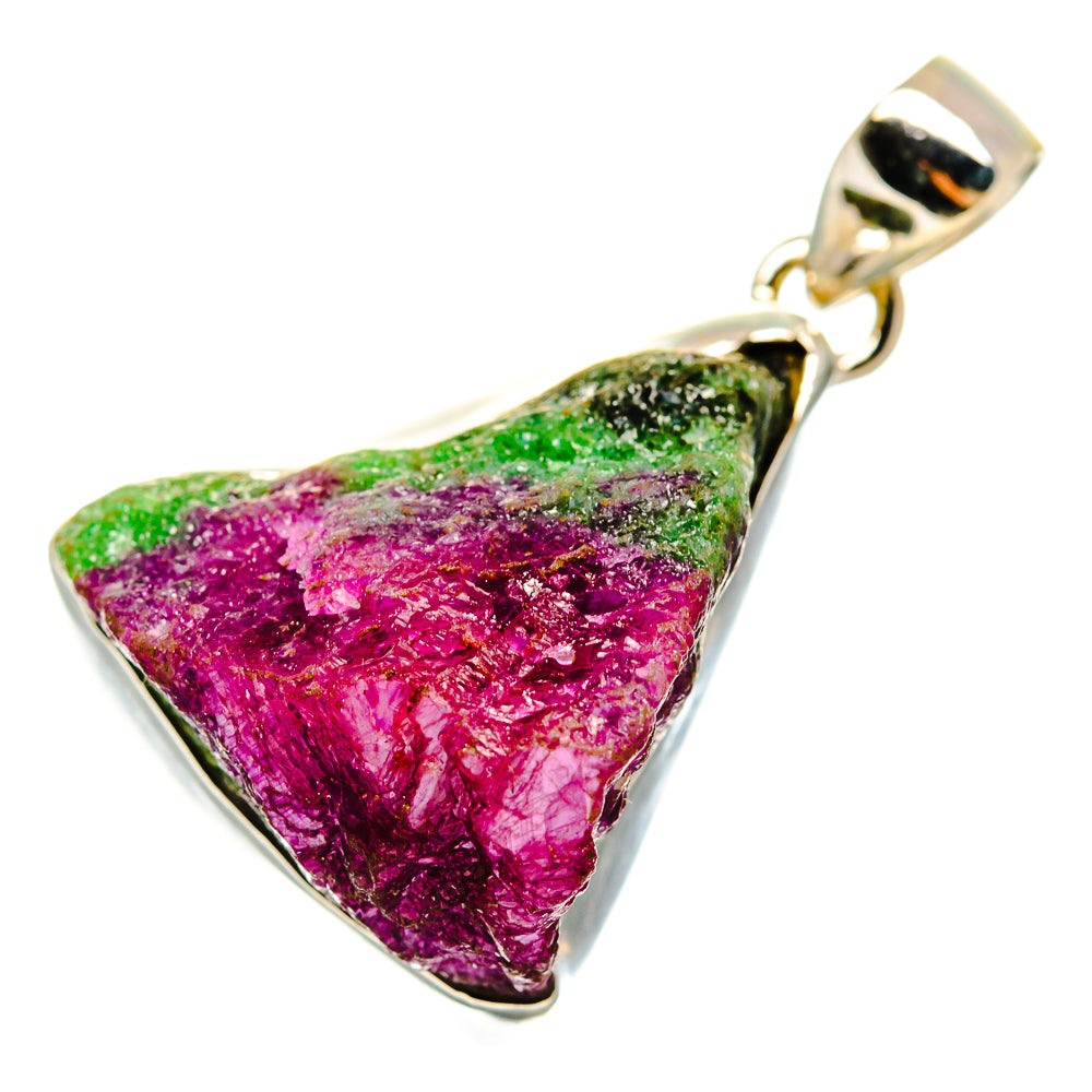 Ruby Zoisite Pendants handcrafted by Ana Silver Co - PD10177