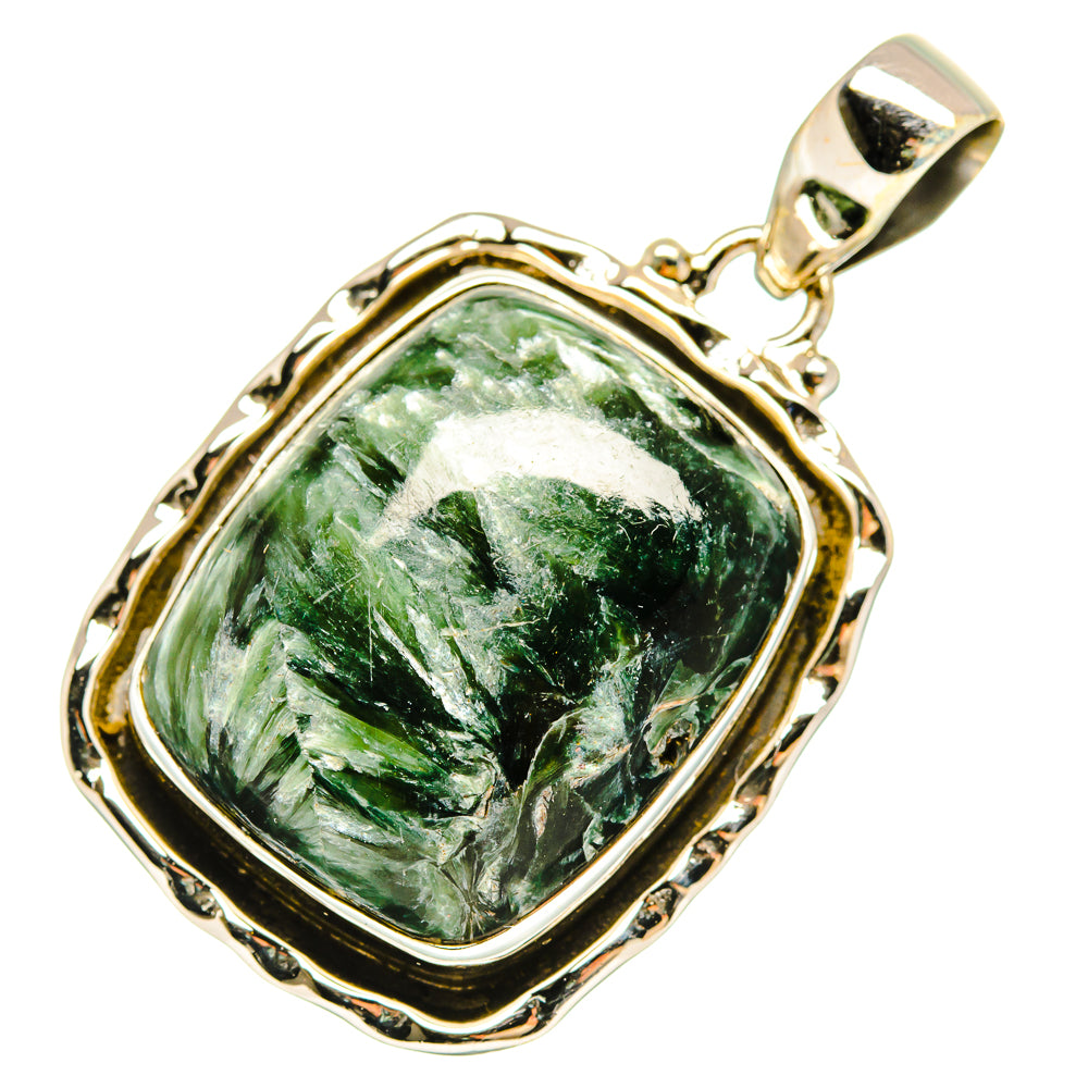 Seraphinite Pendants handcrafted by Ana Silver Co - PD10193