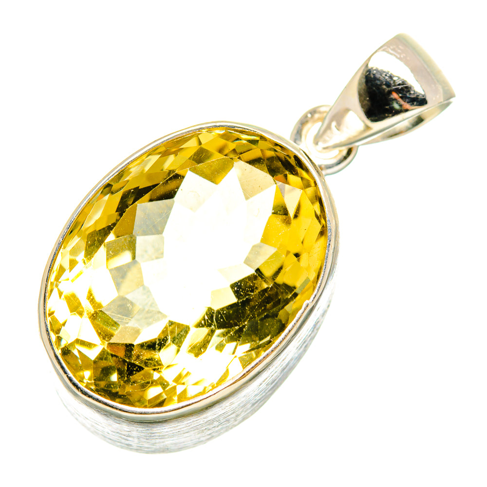 Lemon Quartz Pendants handcrafted by Ana Silver Co - PD10196