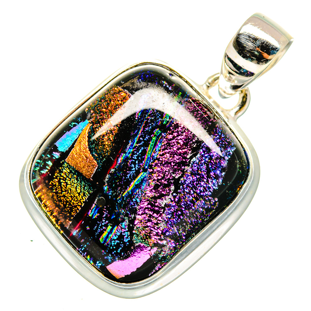 Dichroic Glass Pendants handcrafted by Ana Silver Co - PD10205