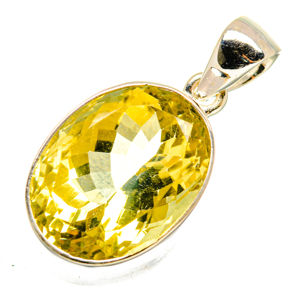 Lemon Quartz Pendants handcrafted by Ana Silver Co - PD10206