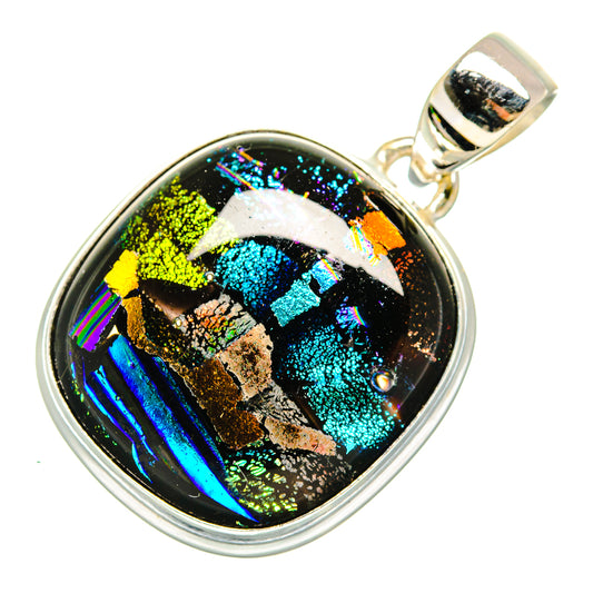 Dichroic Glass Pendants handcrafted by Ana Silver Co - PD10207