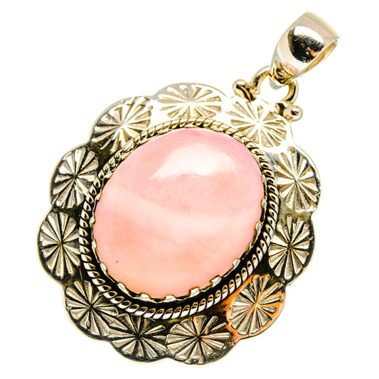 Pink Opal Pendants handcrafted by Ana Silver Co - PD10210