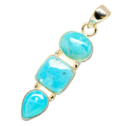 Larimar Pendants handcrafted by Ana Silver Co - PD10227