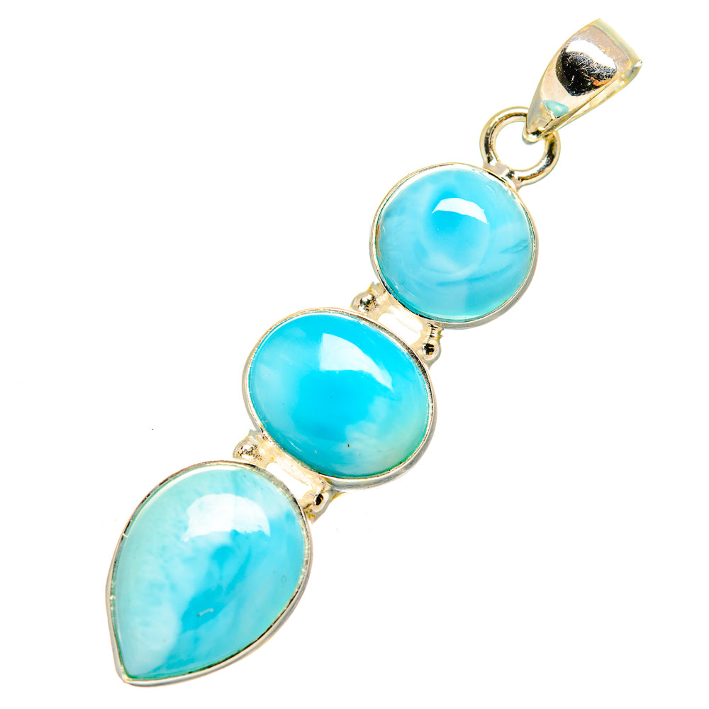 Larimar Pendants handcrafted by Ana Silver Co - PD10228