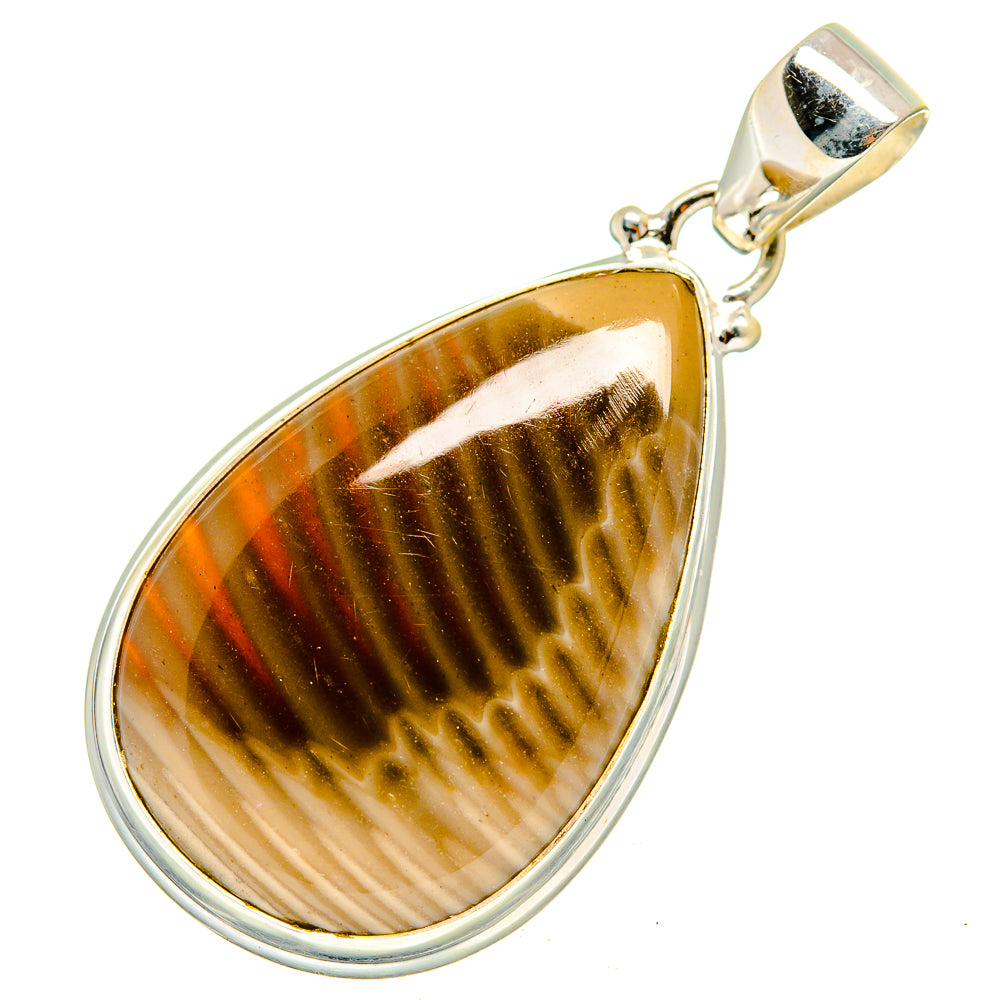 Striped Flint Pendants handcrafted by Ana Silver Co - PD10241
