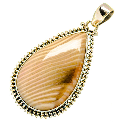 Striped Flint Pendants handcrafted by Ana Silver Co - PD10242