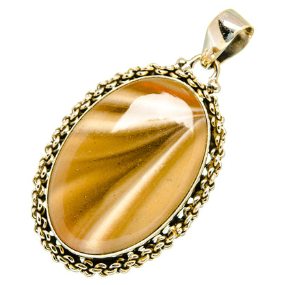 Striped Flint Pendants handcrafted by Ana Silver Co - PD10248