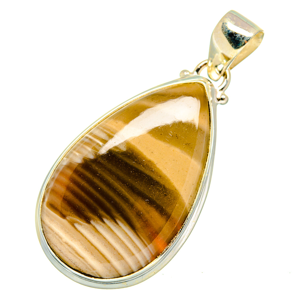 Striped Flint Pendants handcrafted by Ana Silver Co - PD10254