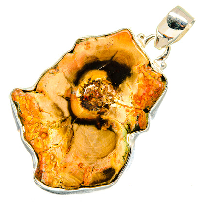 Petrified Wood Pendants handcrafted by Ana Silver Co - PD10257