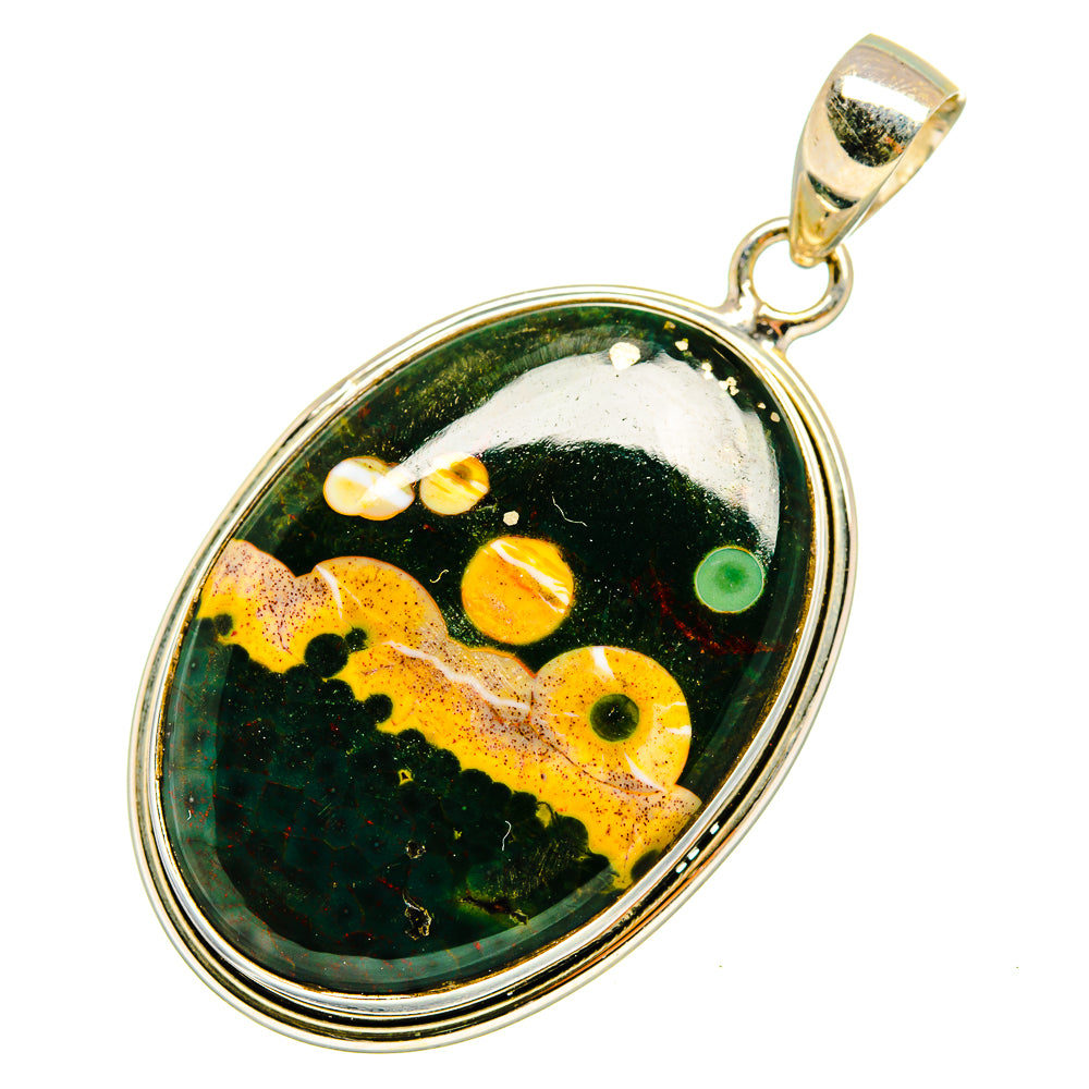Ocean Jasper Pendants handcrafted by Ana Silver Co - PD10260