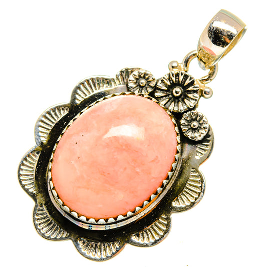 Pink Opal Pendants handcrafted by Ana Silver Co - PD10262