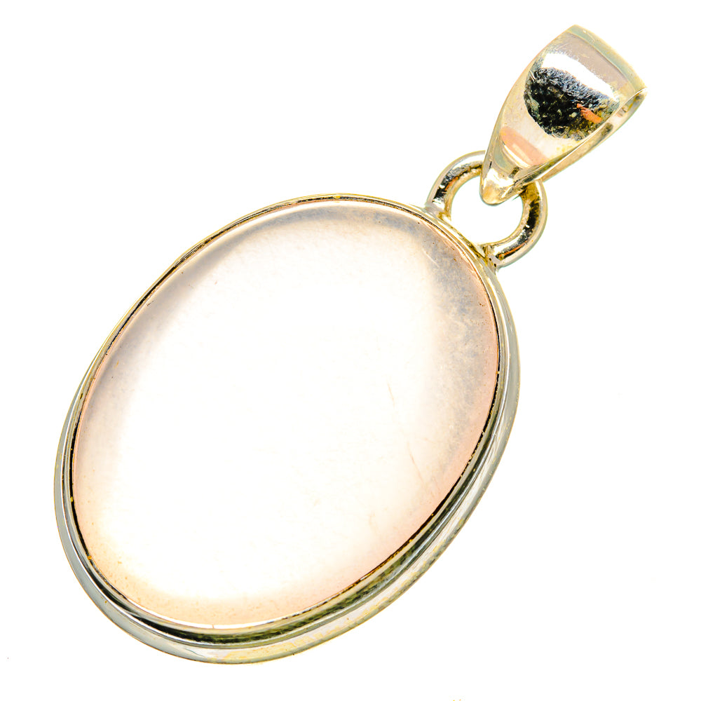 Rose Quartz Pendants handcrafted by Ana Silver Co - PD10268