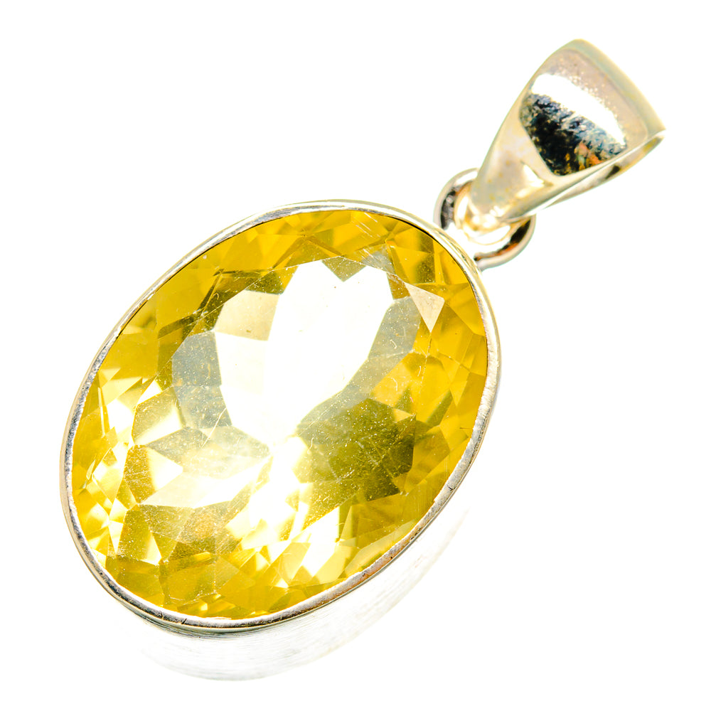Lemon Quartz Pendants handcrafted by Ana Silver Co - PD10274
