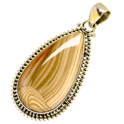 Striped Flint Pendants handcrafted by Ana Silver Co - PD10275