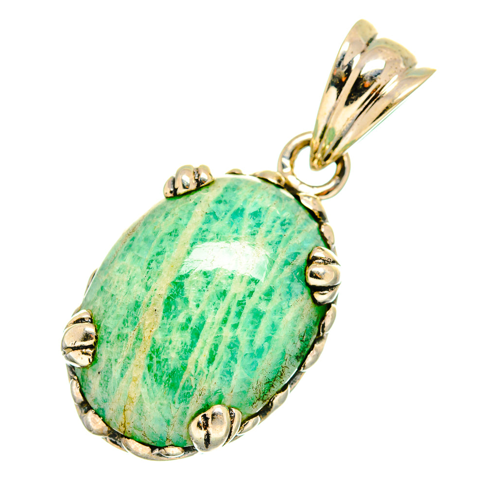 Amazonite Pendants handcrafted by Ana Silver Co - PD10290