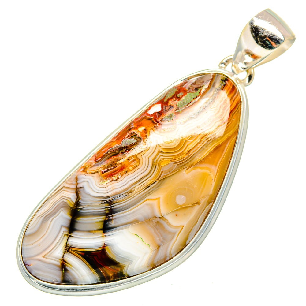 Laguna Lace Agate Pendants handcrafted by Ana Silver Co - PD10299